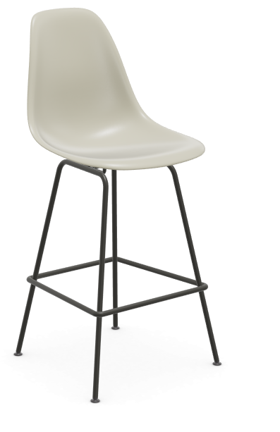 vitra Eames Plastic Stool RE medium - zwart - pebble RE