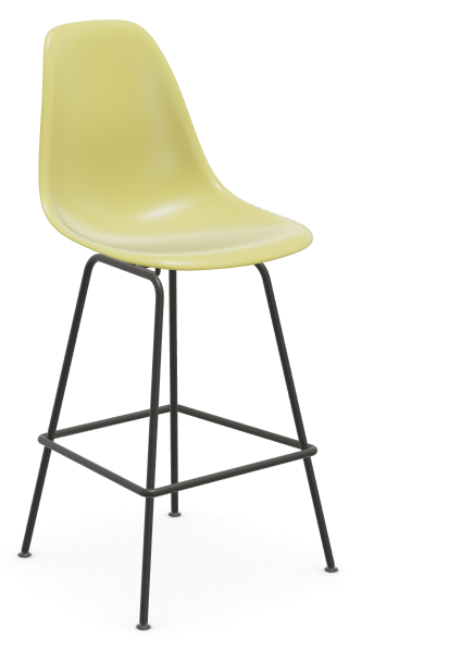 vitra Eames Plastic Stool RE medium - zwart - citron RE