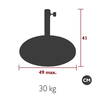 Showroommodel Shadoo Parasol Ø 250 cm inclusief voet