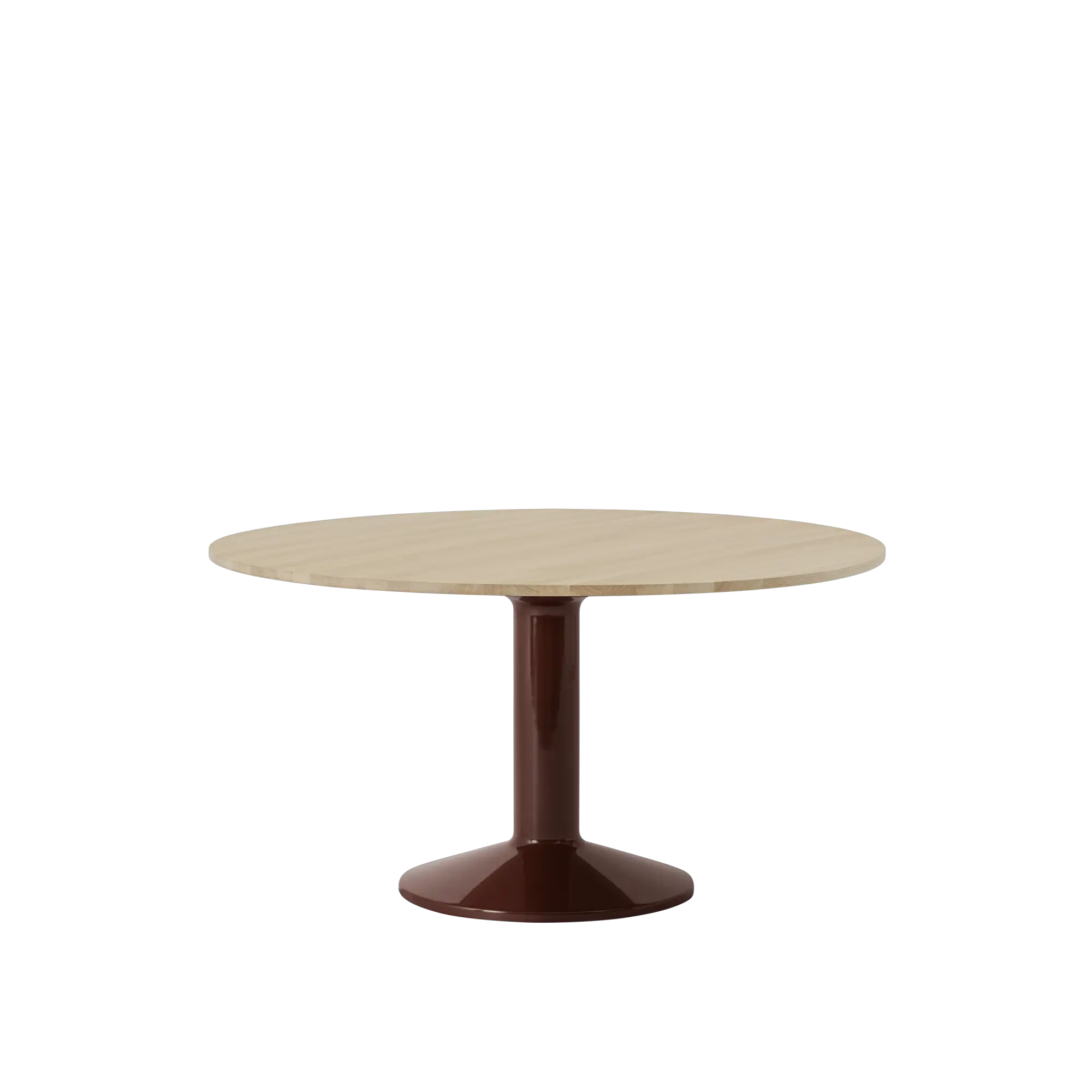 Muuto tafel Midst - Ø 140 cm. - geolied eiken / rood