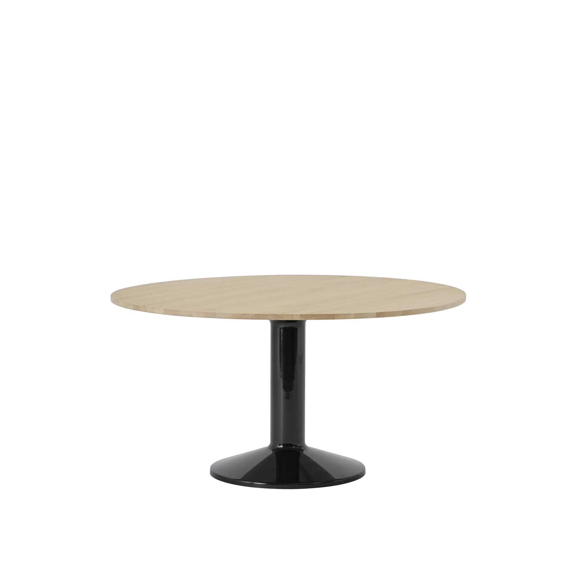 Muuto tafel Midst - Ø 140 cm. - geolied eiken / zwart