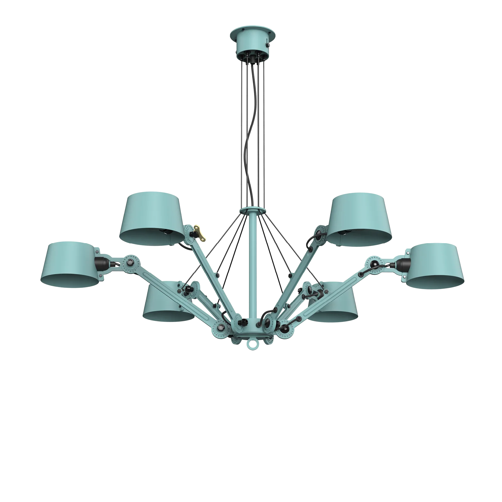 Tonone Bolt 6 arms ronde kroonluchter - ice blue