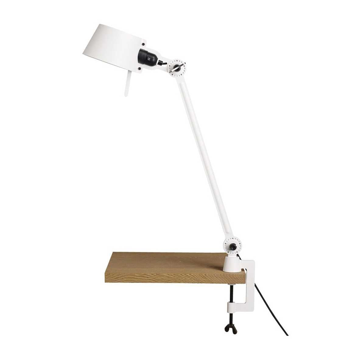 Tonone Bolt bureaulamp één arm met klem - pure white