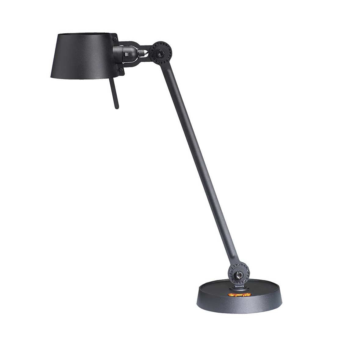 Tonone Bolt bureaulamp één arm op voet - smokey black