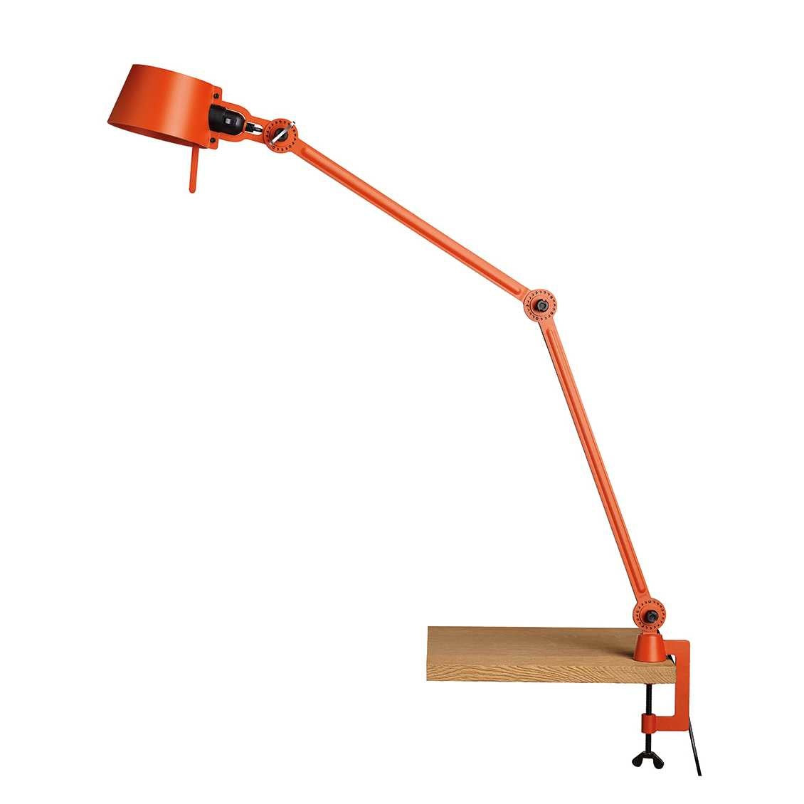 Tonone Bolt bureaulamp twee armen met klem - striking orange