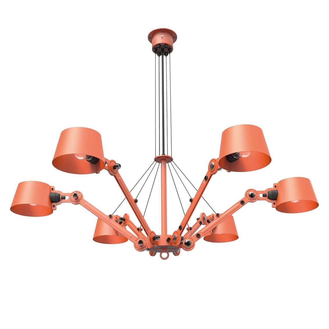 Tonone Bolt 6 arms ronde kroonluchter - striking orange