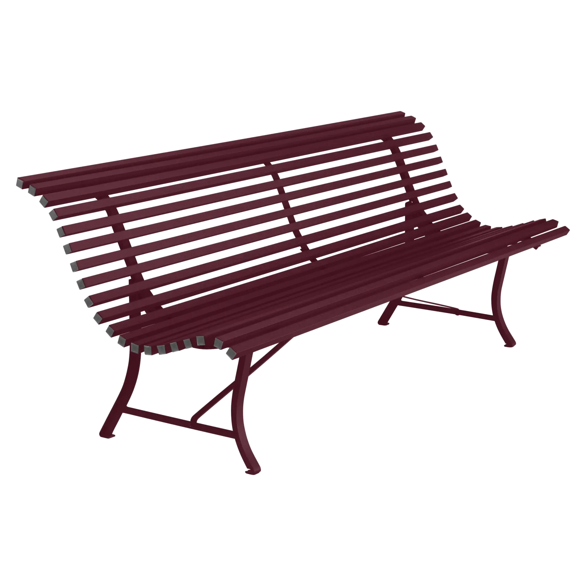 Fermob tuinbank Louisiane - 200 cm. - black cherry