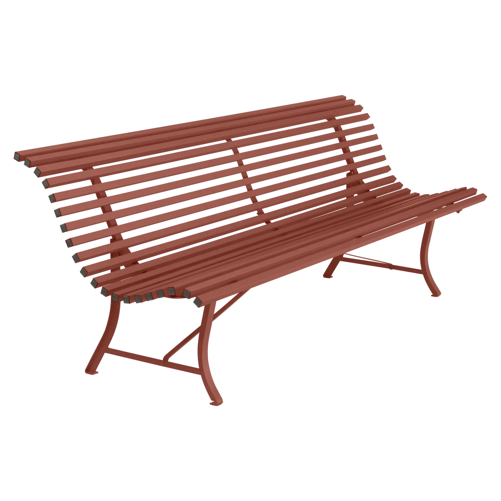 Fermob tuinbank Louisiane - 200 cm. - Red Ochre