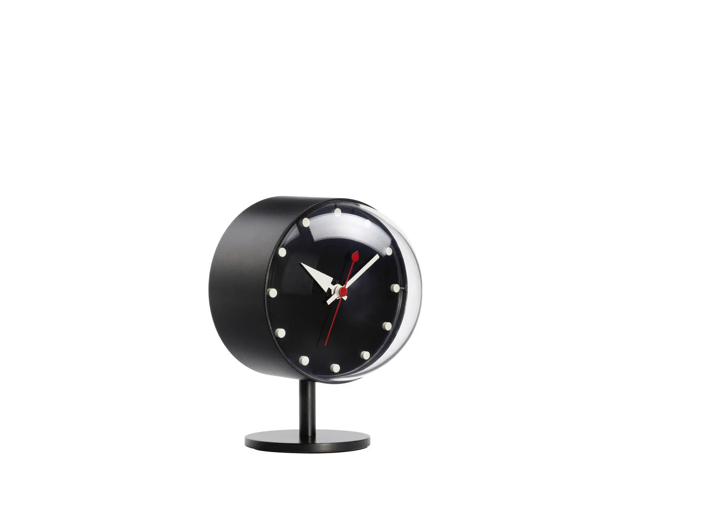 vitra Desk Clocks - Night clock zwart - 14.8 x 10.7 x 10 cm.