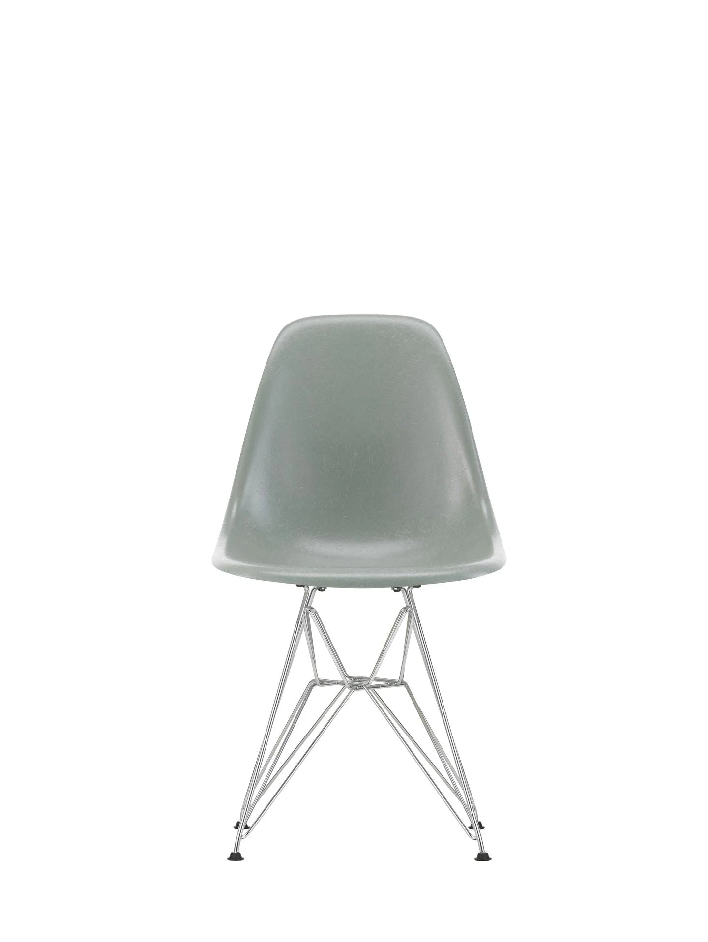 vitra Eames Fiberglass Side chair DSR - verchroomd onderstel - sea foam green