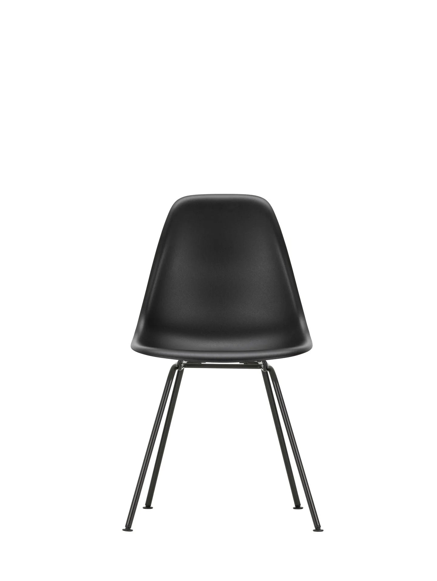 vitra Eames Plastic chair DSX RE - zwart onderstel - deep black RE