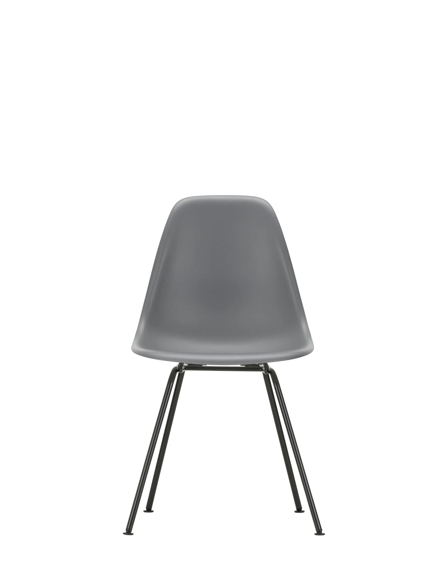 vitra Eames Plastic chair DSX RE - zwart onderstel - Granite grey RE