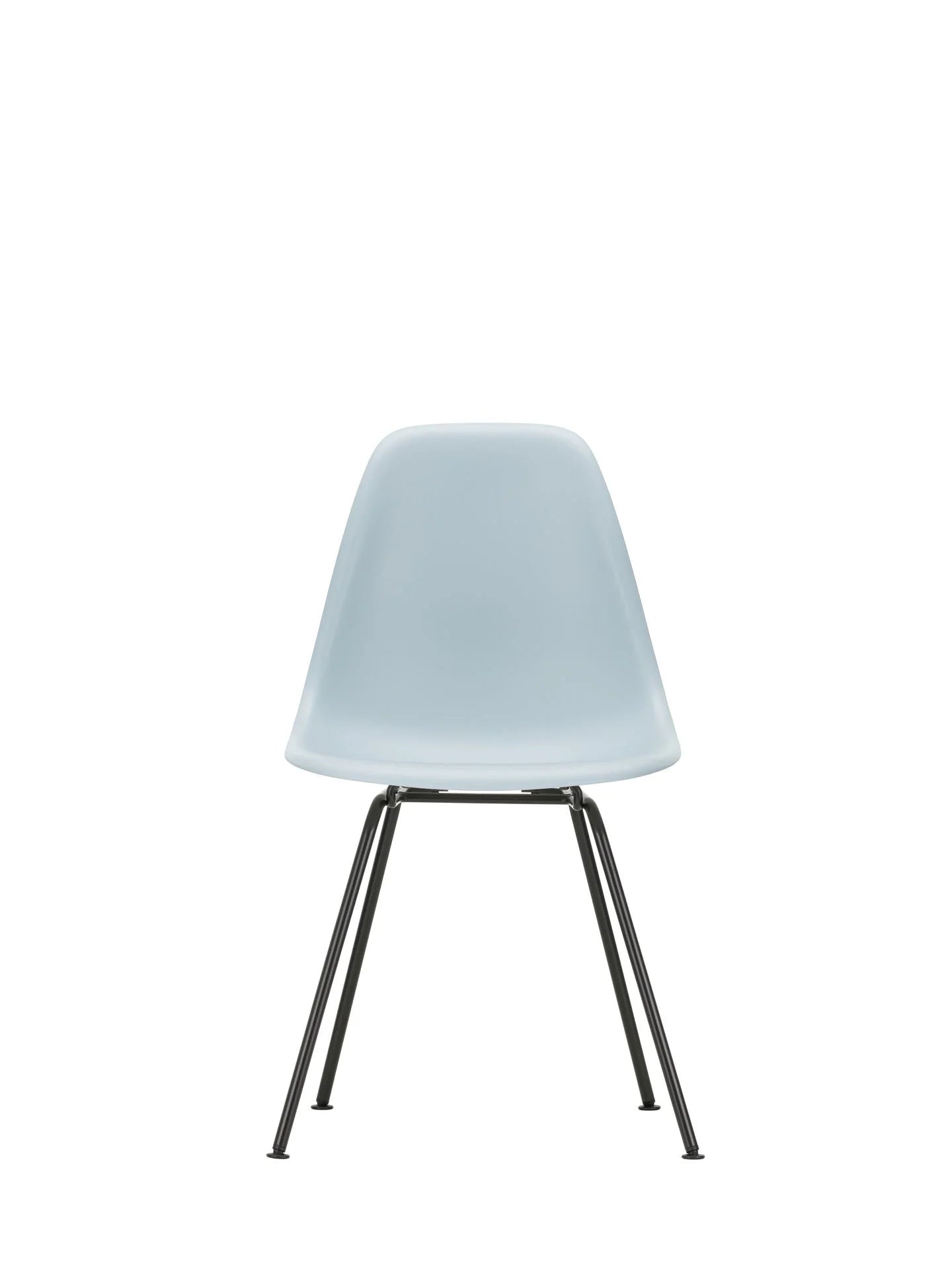 vitra Eames Plastic chair DSX RE - zwart onderstel - ice grey RE