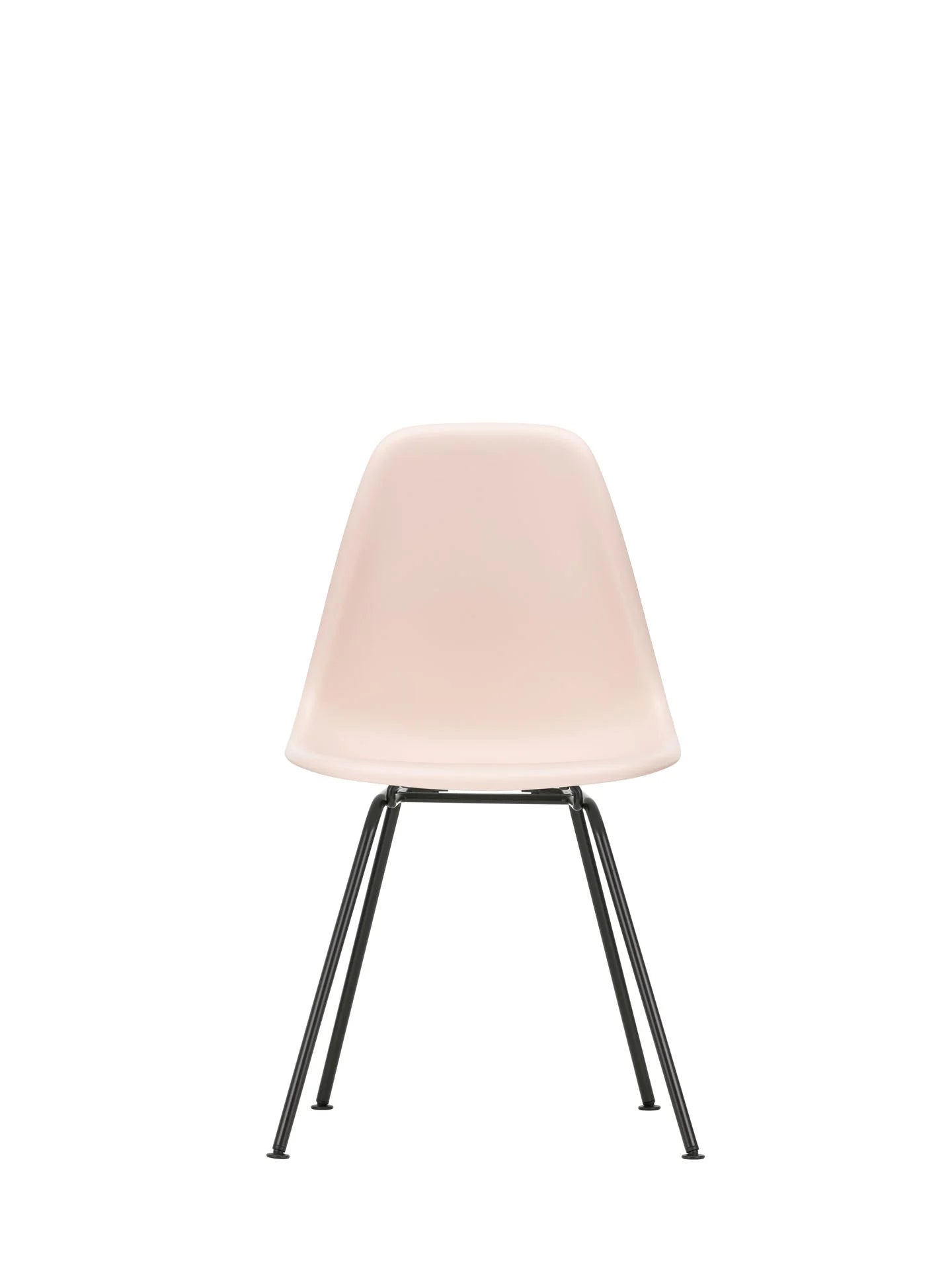 vitra Eames Plastic chair DSX RE - zwart onderstel - pale rose RE