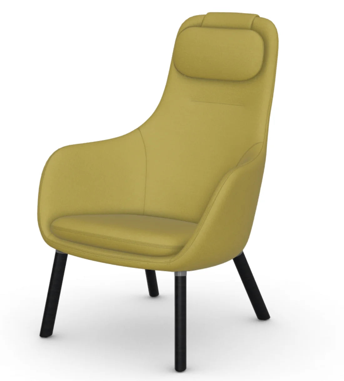 vitra lounge chair HAL - Credo - curry