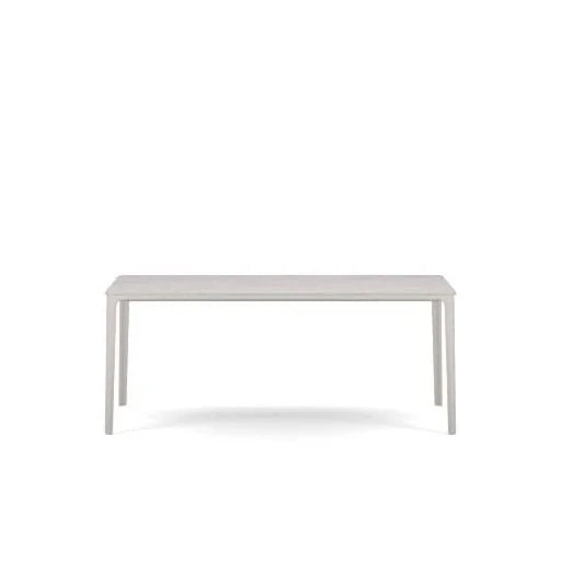 vitra Plate Dining Table - wit onderstel - Carrara marmer - 90 x 180 cm.