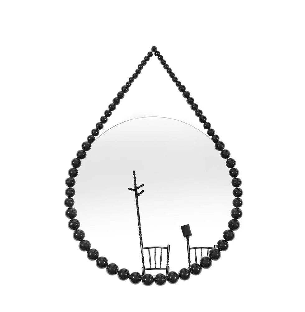 Vroonland spiegel Bead Mirror - Ø 80 cm.