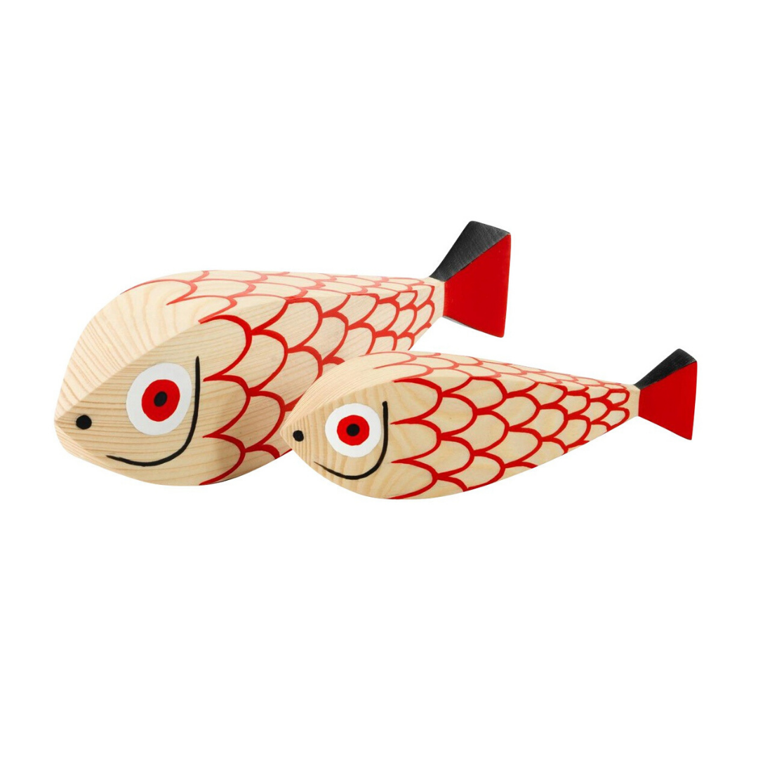 vitra Wooden Doll Mother Fish & Child - set van 2