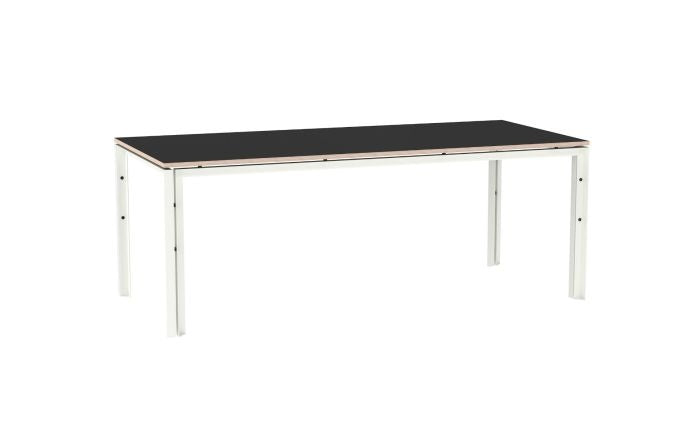 Functionals WT Tafel 230cm - Wit frame & Zwart plywood blad